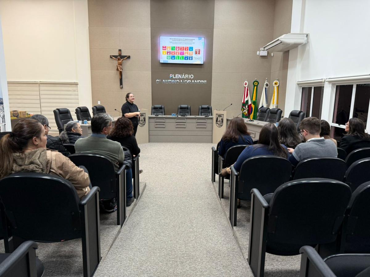 Câmara de Vereadores de Joaçaba  Desenvolvimento Sustentável é tema do primeiro evento da Escola do Legislativo
