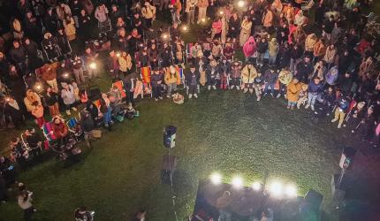 Mais de 600 pessoas participam do primeiro “Amanhecer com Jesus” do oeste catarinense em Lavandário no município de Herval D’Oeste