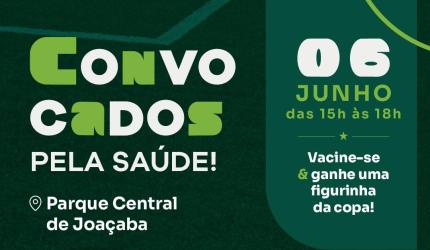 Prefeitura de Joaçaba realiza vacinação no Parque Municipal com brindes e troca de figurinhas